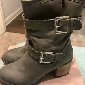 Charcoal grey boots